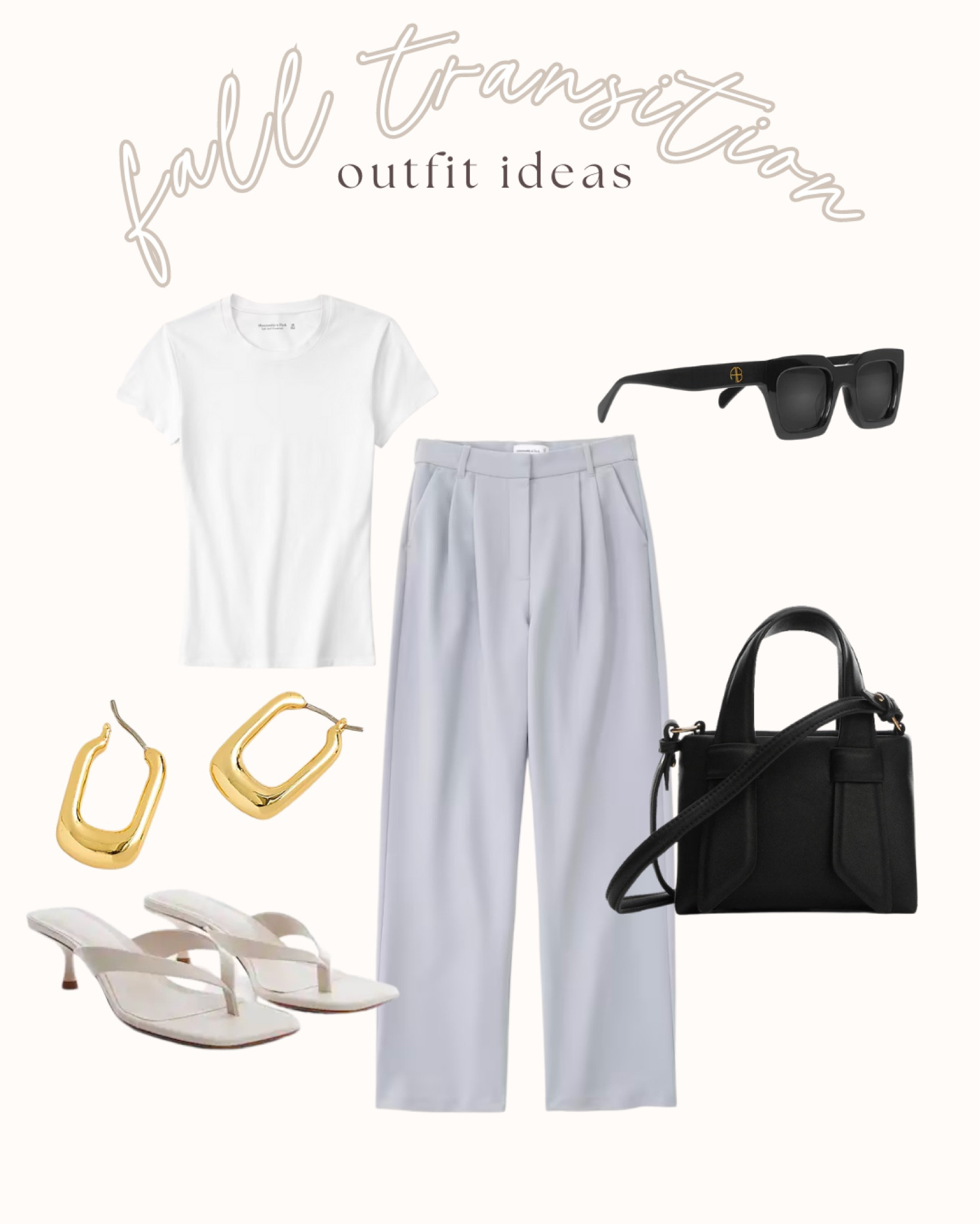 Fall transition outfit inspo! Tailored pants from Abercrombie 

#LTKunder100 #LTKFind #LTKSeasonal