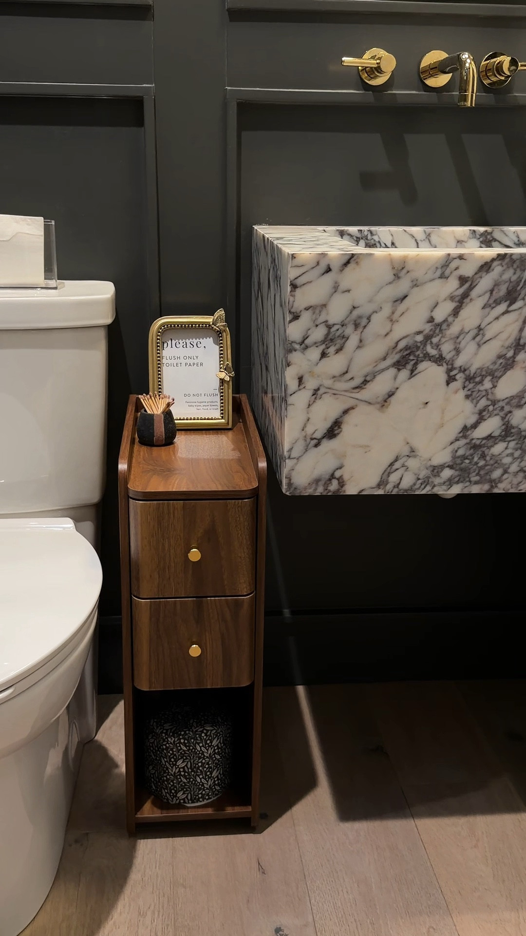 Slim cabinet for bathroom 