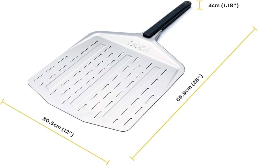 Ooni 12” Perforated Pizza Peel – Metal Pizza Peel 12 Inch, Pizza Spatula Paddle, Lightweight ... | Amazon (US)