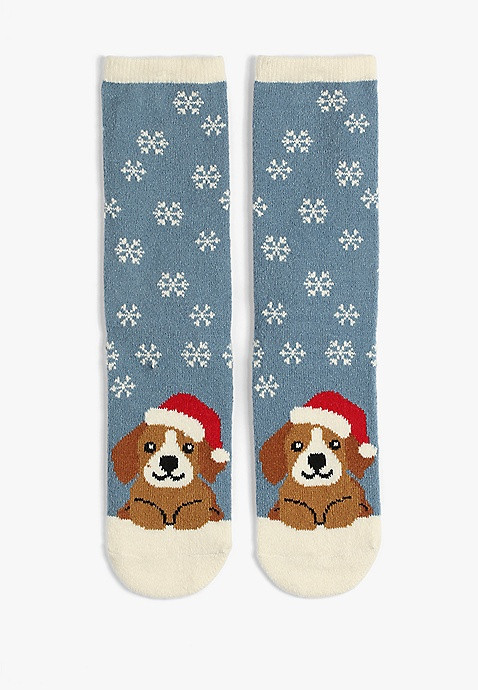 Holiday Pet Cozy Crew Socks | Maurices