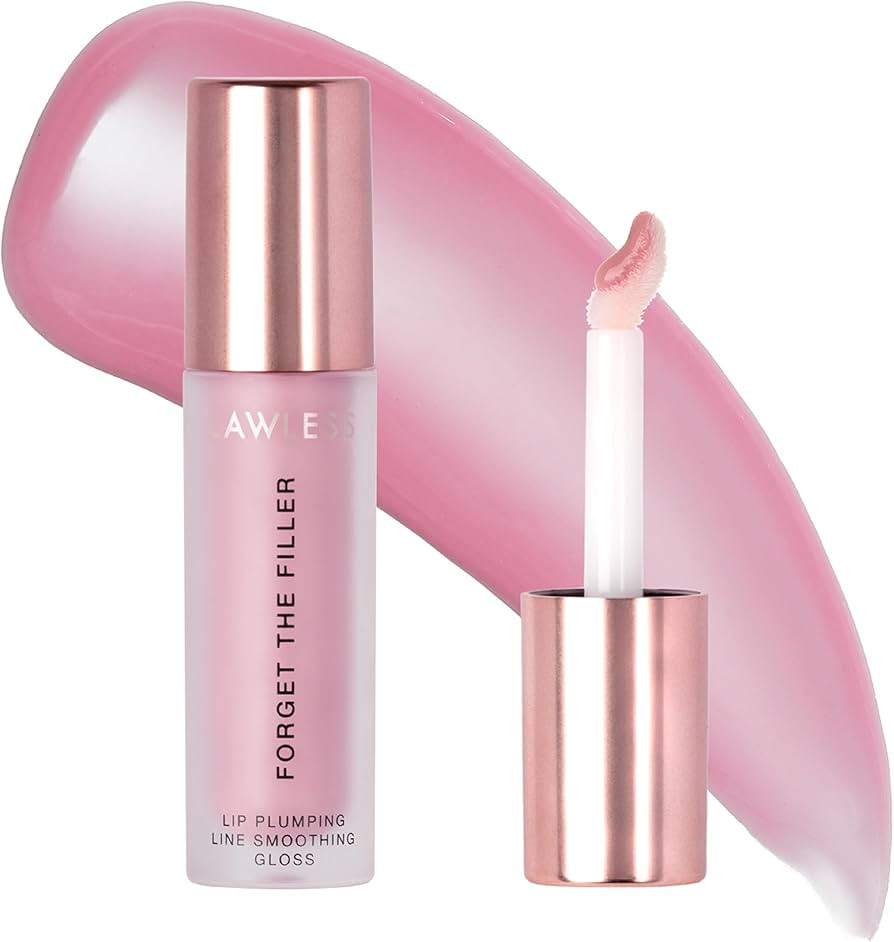 Lawless Women's Forget The Filler Lip Plumper Line Gloss, Lavender Sorbet, Pink, 0.11 Fl Oz (Pack... | Amazon (US)