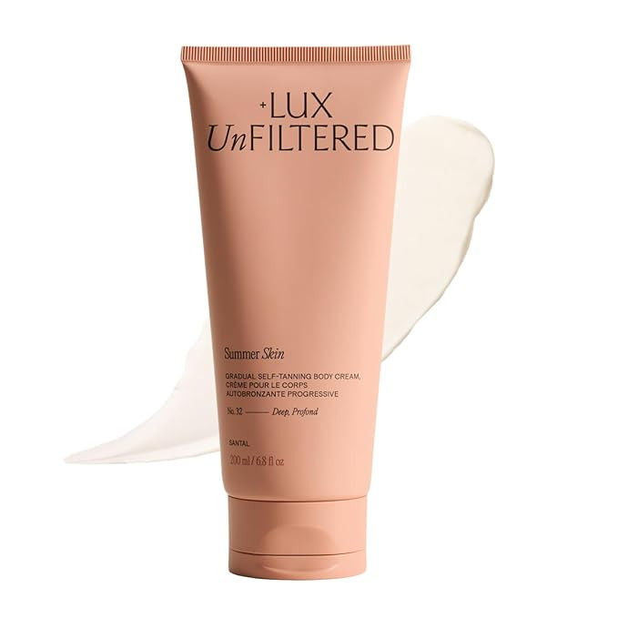 + Lux Unfiltered N°32 Deep Gradual Self Tanner, Hydrating Self Tanning Lotion with Shea Butter &... | Amazon (US)