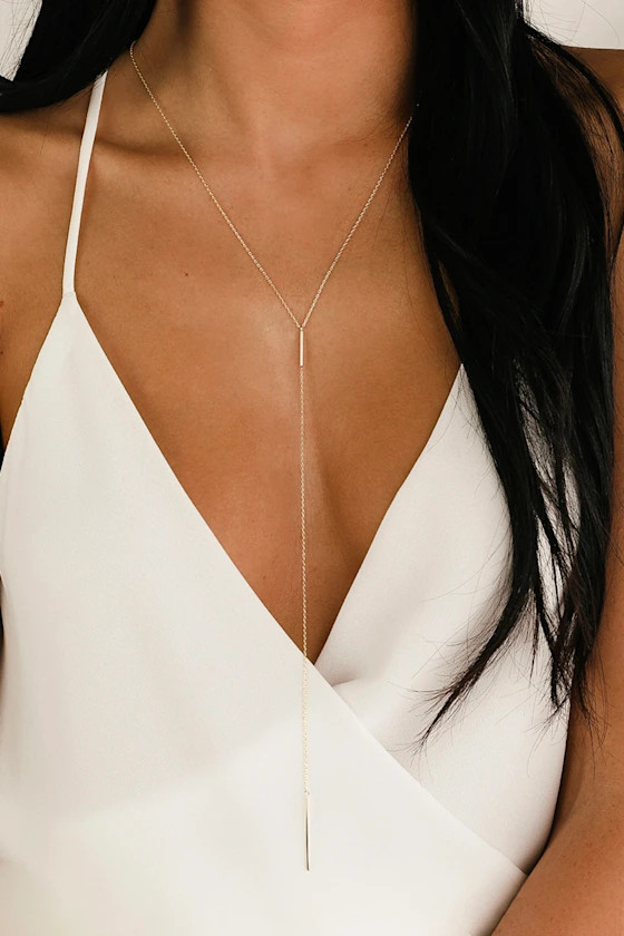 Learn to Fly Gold Drop Necklace | Lulus (US)