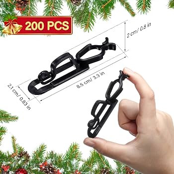 Blulu Christmas Light Clips Hooks, Christmas Gutter Clips, Christmas Shingle Clips Outdoor, All P... | Amazon (US)