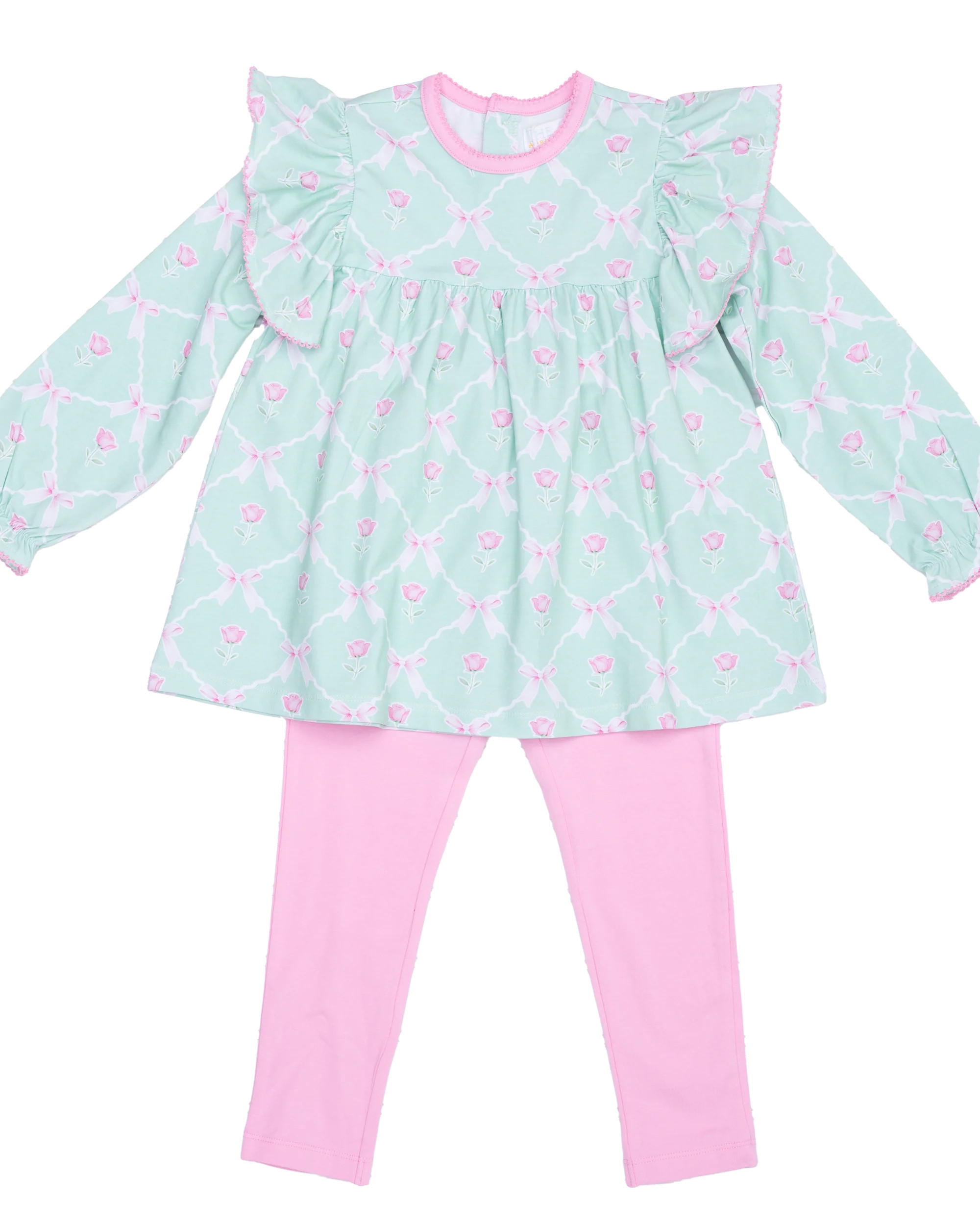 Abree Rose Of Bows Legging Set | The Oaks Apparel Company