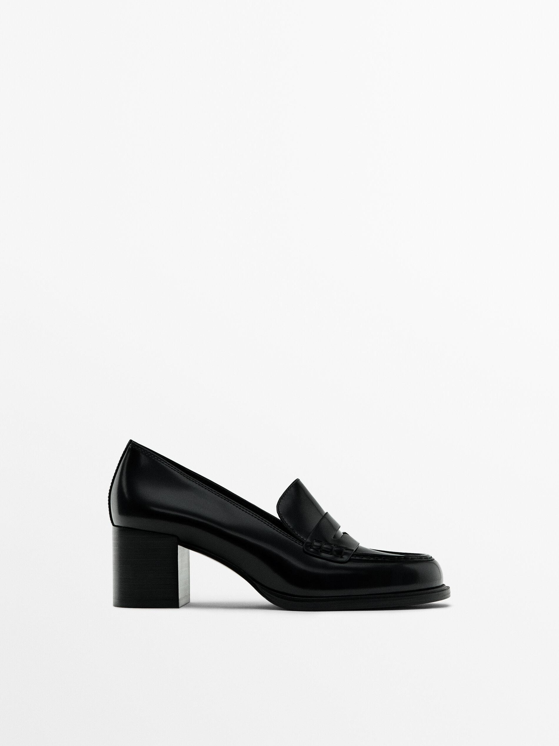 Heeled loafers | Massimo Dutti US