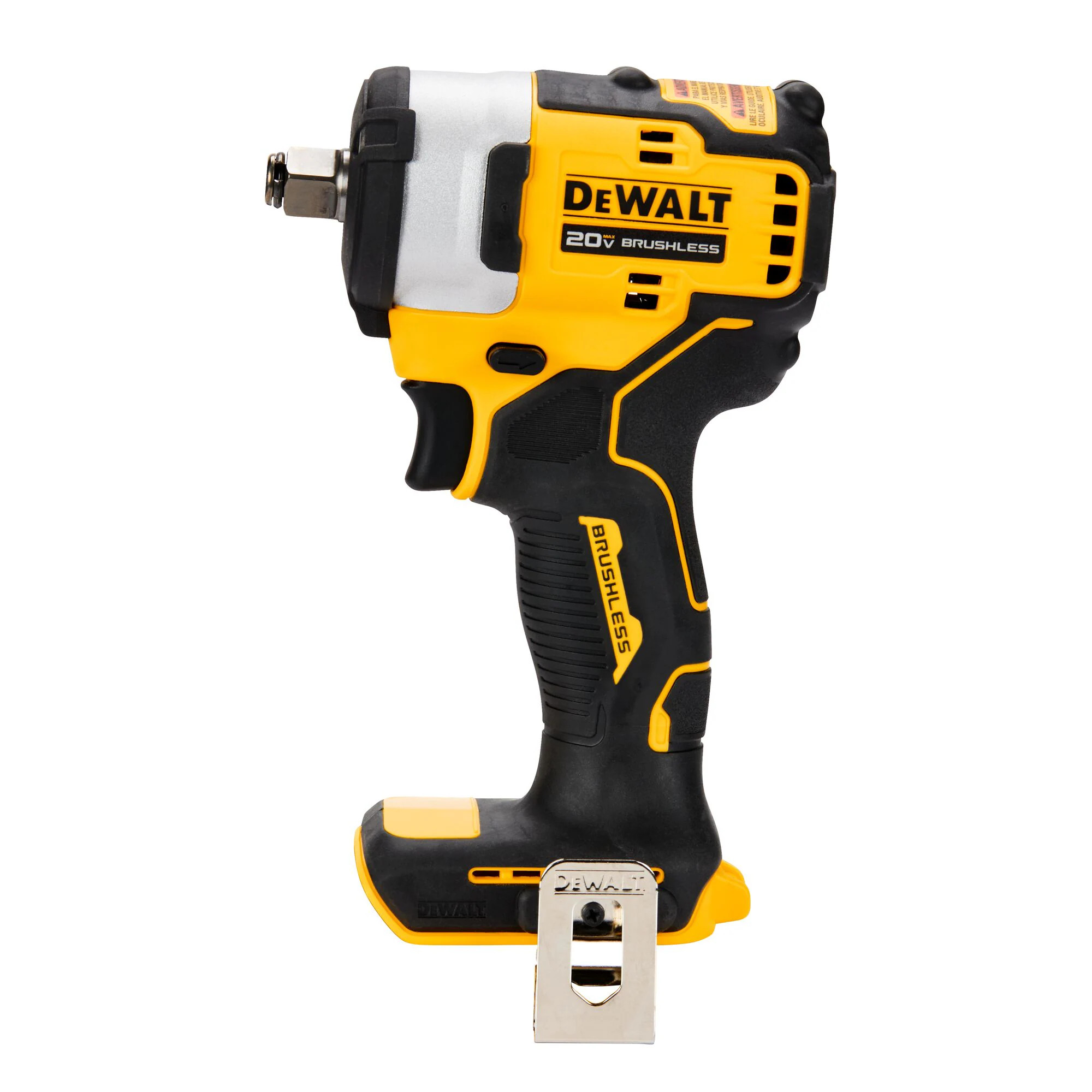 DEWALT 20-volt Max Variable Speed Brushless 1/2-in square Drive Cordless Impact Wrench (Battery Not Included and Charger Not Included) in Yellow | Lowe's