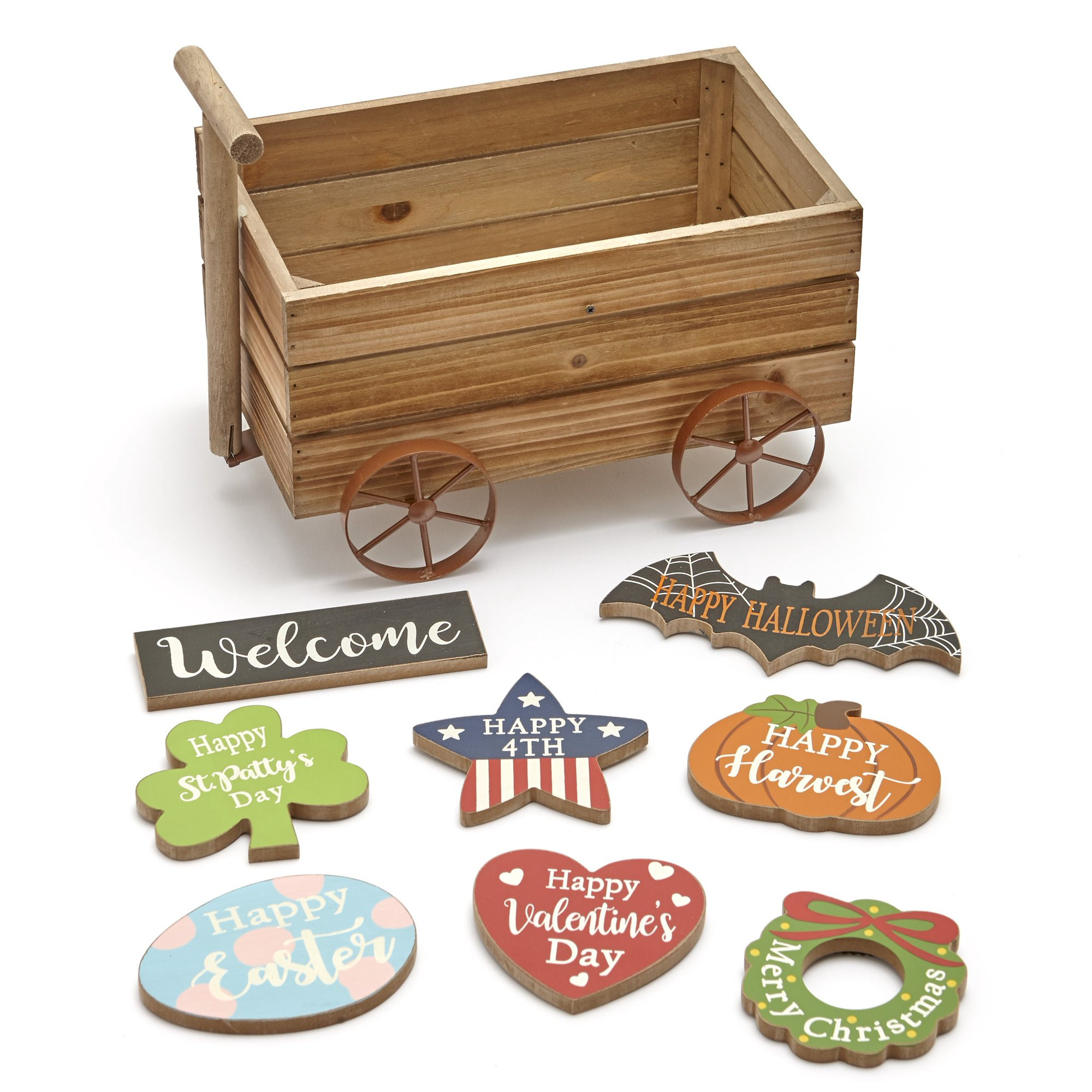 Interchangeable Season Icons and Wagon Tabletop Decoration - 9 Pieces - Walmart.com | Walmart (US)