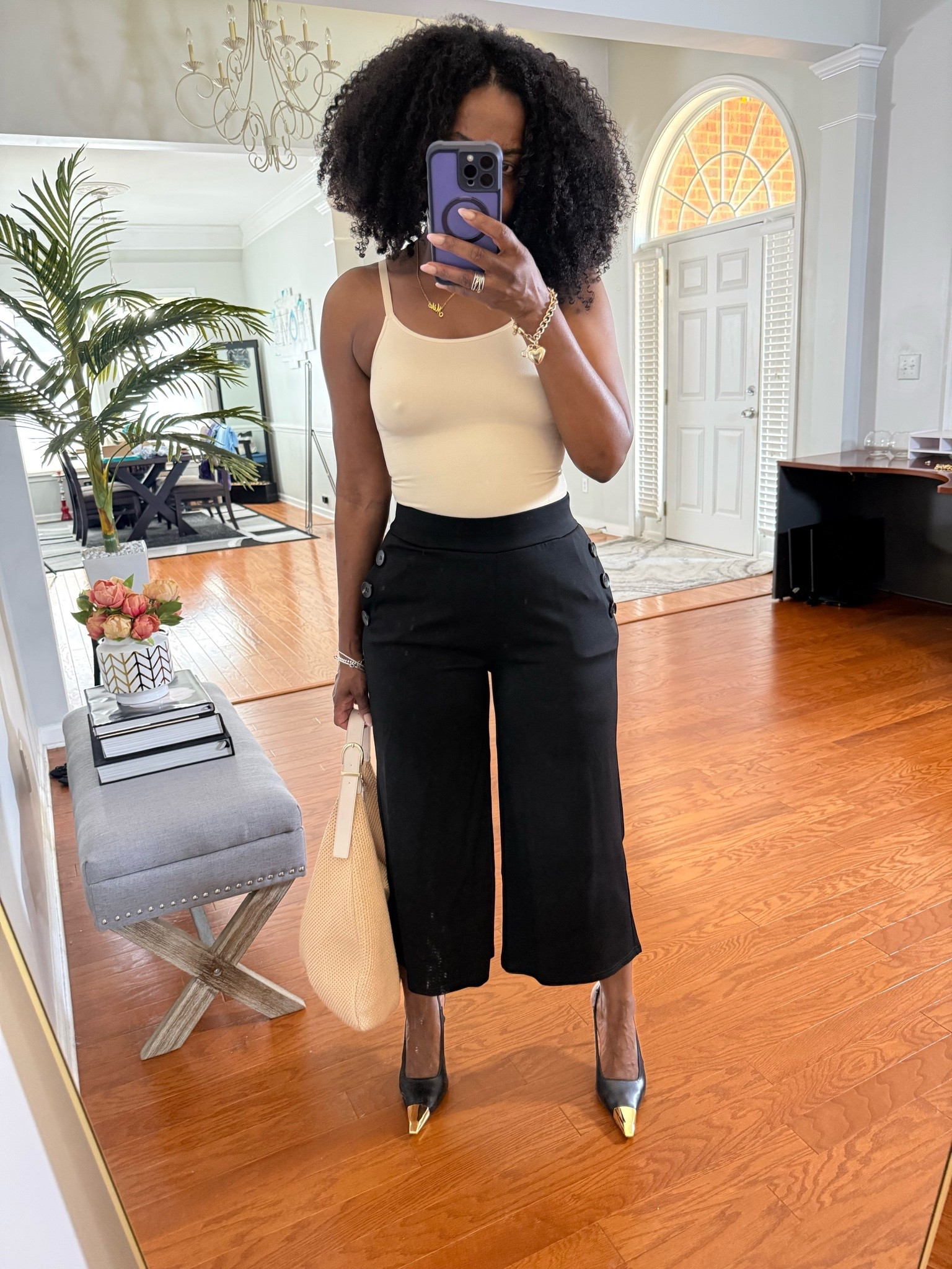 Love a good pull-on pant. 🤍🖤

These are comfortable, versatile and polished enough to dress up or down. The fabric feels amazing, silhouette is so flattering and, girl, they got the tummy control! 👏🏾👏🏾👏🏾

Paired them with a Shapermint cami and my Amazon YSL-inspired heels for an elevated look that takes you from work to drinks . I only wish they came in more colors! ✨

✔️ Machine washable
✔️ Comfortable stretch
✔️ Flattering fit
✔️ Chic enough for work, brunch or date night

Everything is linked in my LTK!

#WideLegPants #PullOnPants #FashionOver50 #RichAuntieStyle #NeutralStyle #WorkwearStyle #ElevatedCasual #BlackGirlStyle #AmazonFashion #Shapermint #EffortlessStyle #fyp

#LTKootd #LTKOver40 #LTKMidsize