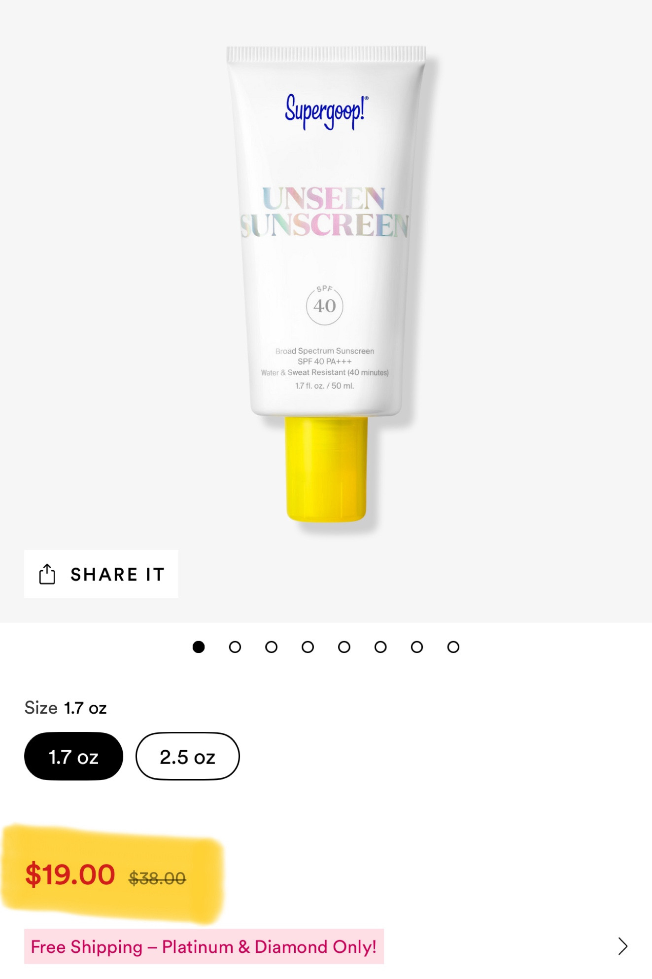 The famous unseen sunscreen is 50% off Sunday, 9/1! $19 worth it if you’ve been wanting to try it. #ultasale #ulta

#LTKBeauty #LTKSaleAlert
