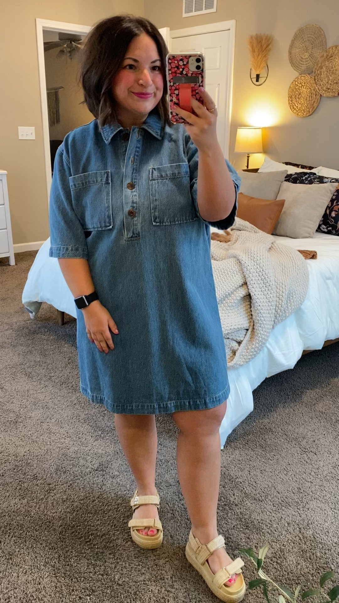 
Denim dresses are trending this Spring! They’re stylish and versatile & make the best teacher ootd!

sandals: fit true to size // wearing a 5
dress: fits true to size // wearing a large 

 #LTKMidsize #LTKStyleTip #LTKWorkwear