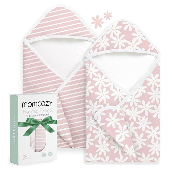 Momcozy Baby Towel with Hooded - Ultra Soft & Absorbent Large Bath Towel Set for Comfort & Gentle... | Amazon (US)