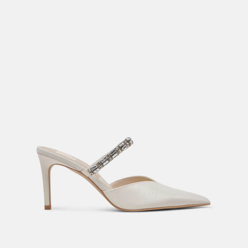 KANIKA RHINESTONE HEELS OFF WHITE RHINESTONE | DolceVita.com