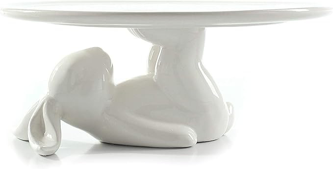 LA JOLIE MUSE Cupcake Stand Ceramic Dessert Plates for Snacks and Cookies, Bunny Candy Dish Gift,... | Amazon (US)