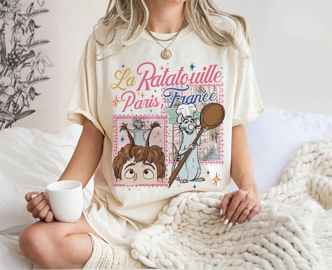 Disney Ratatouille Remy Chef Shirt, Anyone Can Cook Quote Tee, Paris France Gusteau's Restaurant ... | Etsy (US)