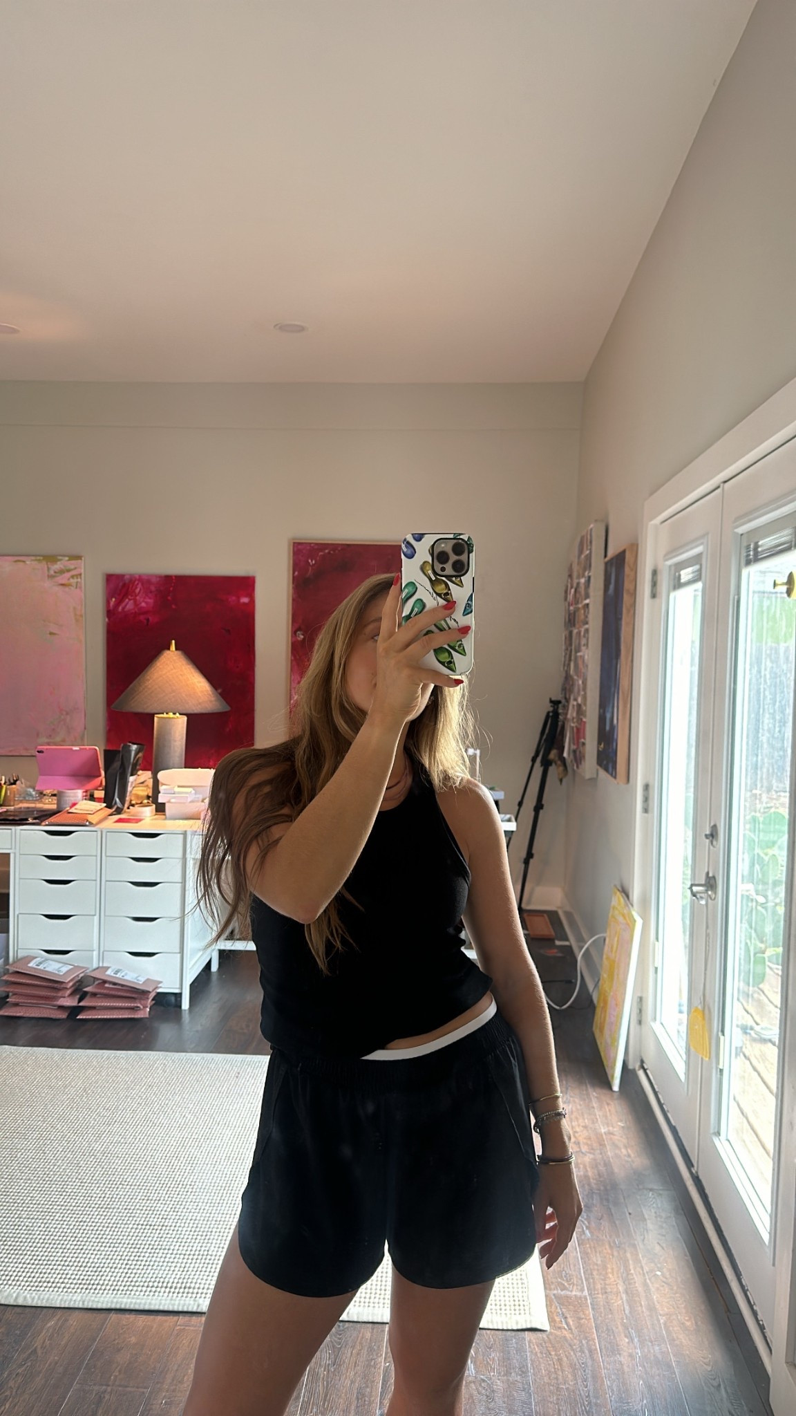 Alo tank size small, and my FAVORITE workout running shorts— $20 from target. Size medium 

#LTKFindsUnder50 #LTKActive #LTKSummerEdit