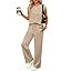 ANRABESS Two Piece Sets for Women Summer Sleeveless Sweatsuits Wide Leg Casual Lounge Set Matchin... | Amazon (US)