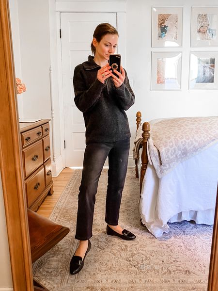 Easy winter outfit!
Linked similar sweaters and jeans. 
Wearing size 6.5 Birdies loafers, 20% off with code MODERNPETITEDAILY_Birdies  

#LTKshoecrush #LTKstyletip #LTKover40