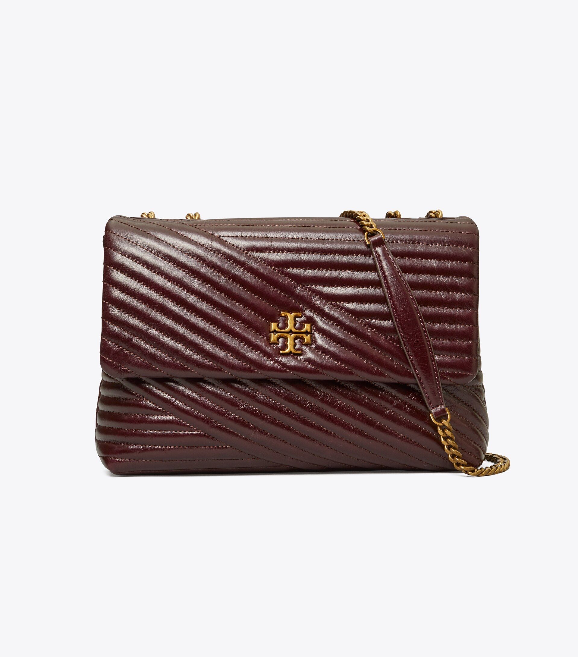 Kira Chevron Glazed Convertible Shoulder Bag | Tory Burch (US)