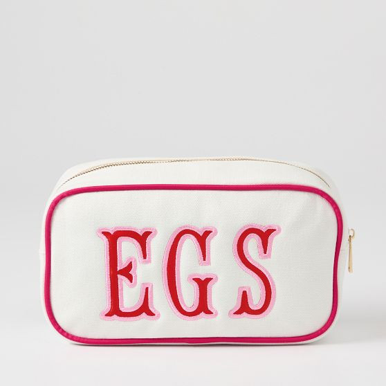 Ellie Applique Canvas Pouch | Mark and Graham