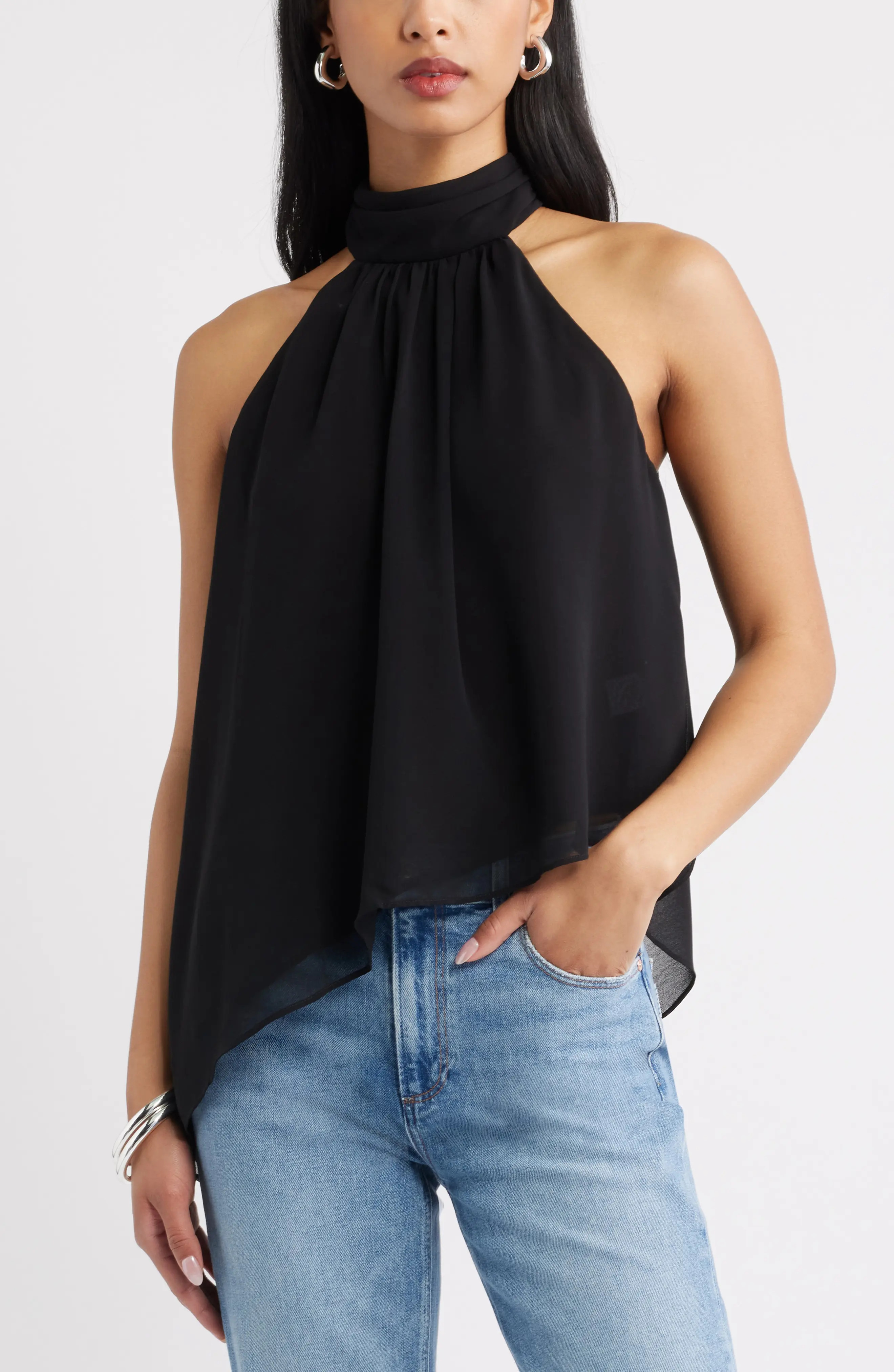 Asymmetric Woven Top (Women) | Nordstrom | Nordstrom