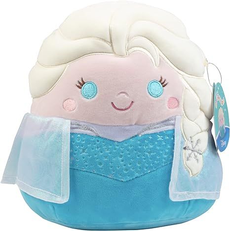 Squishmallows 10" Disney Elsa Plush - Official Kellytoy Frozen Plush - Cute and Soft Disney Stuff... | Amazon (US)