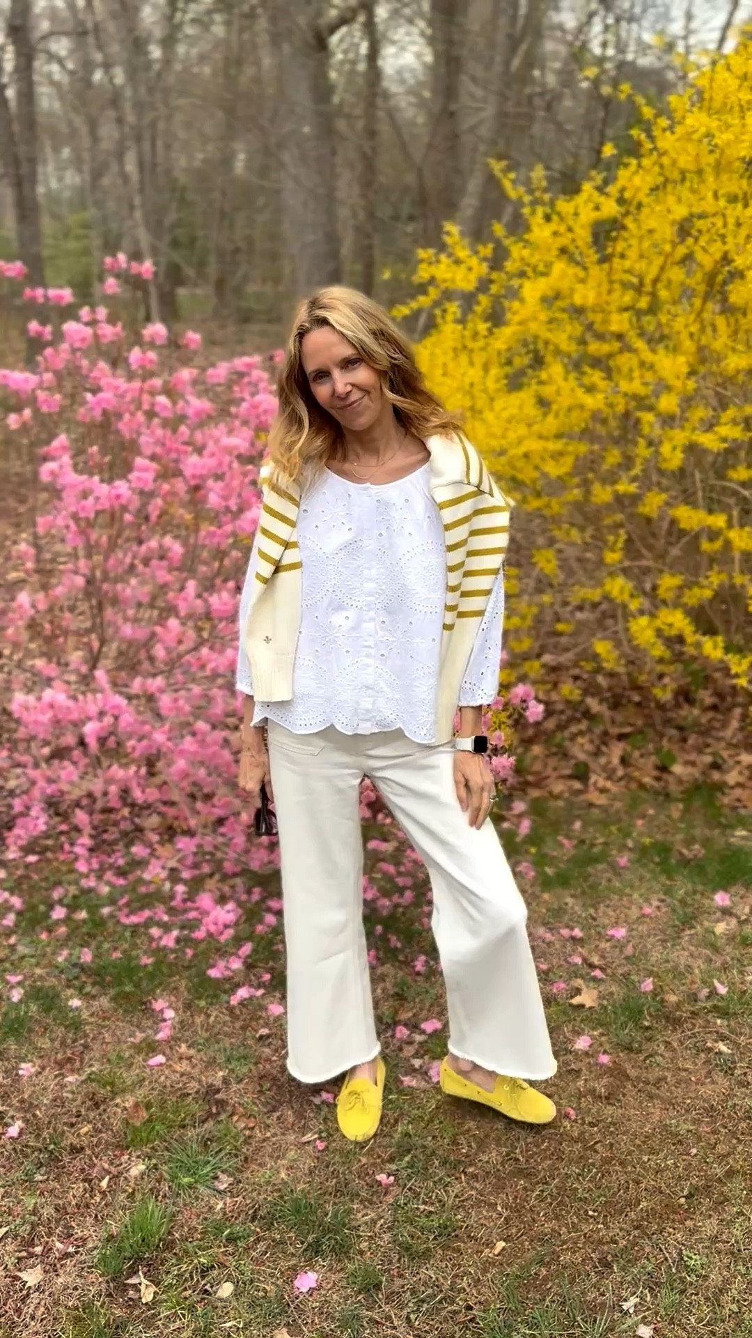  If spring were an outfit 🌸
 ivory, eyelet, and a pop of chartreuse

#LTKgrwm #LTKdayinmylife #LTKootd