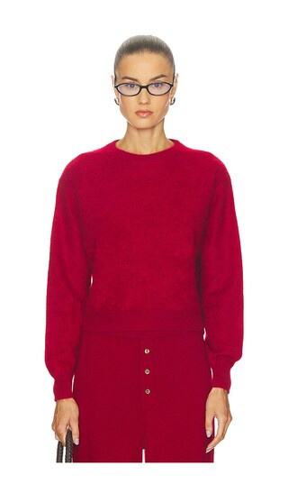 Grizzly Crew Sweater in Ruby | Revolve Clothing (Global)