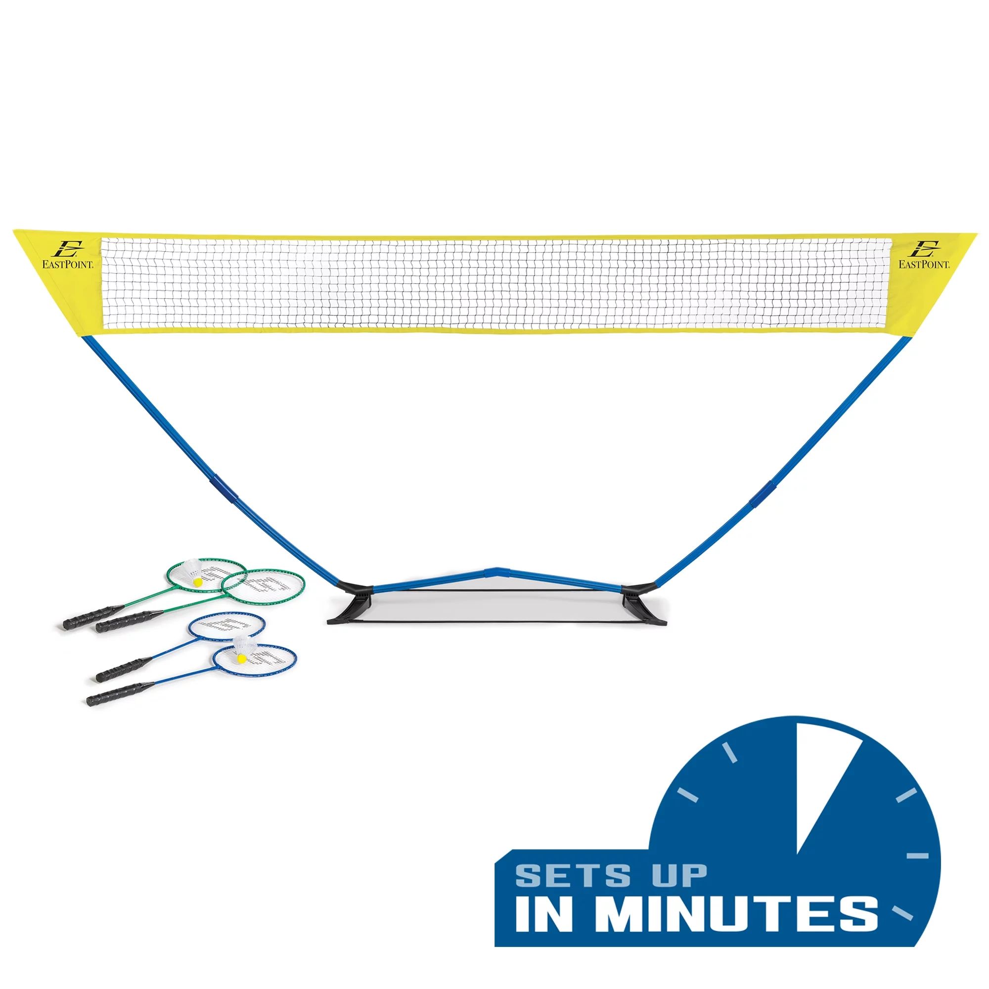 EastPoint Sports Easy Setup Regulation Size Outdoor Badminton Game Set | Walmart (US)
