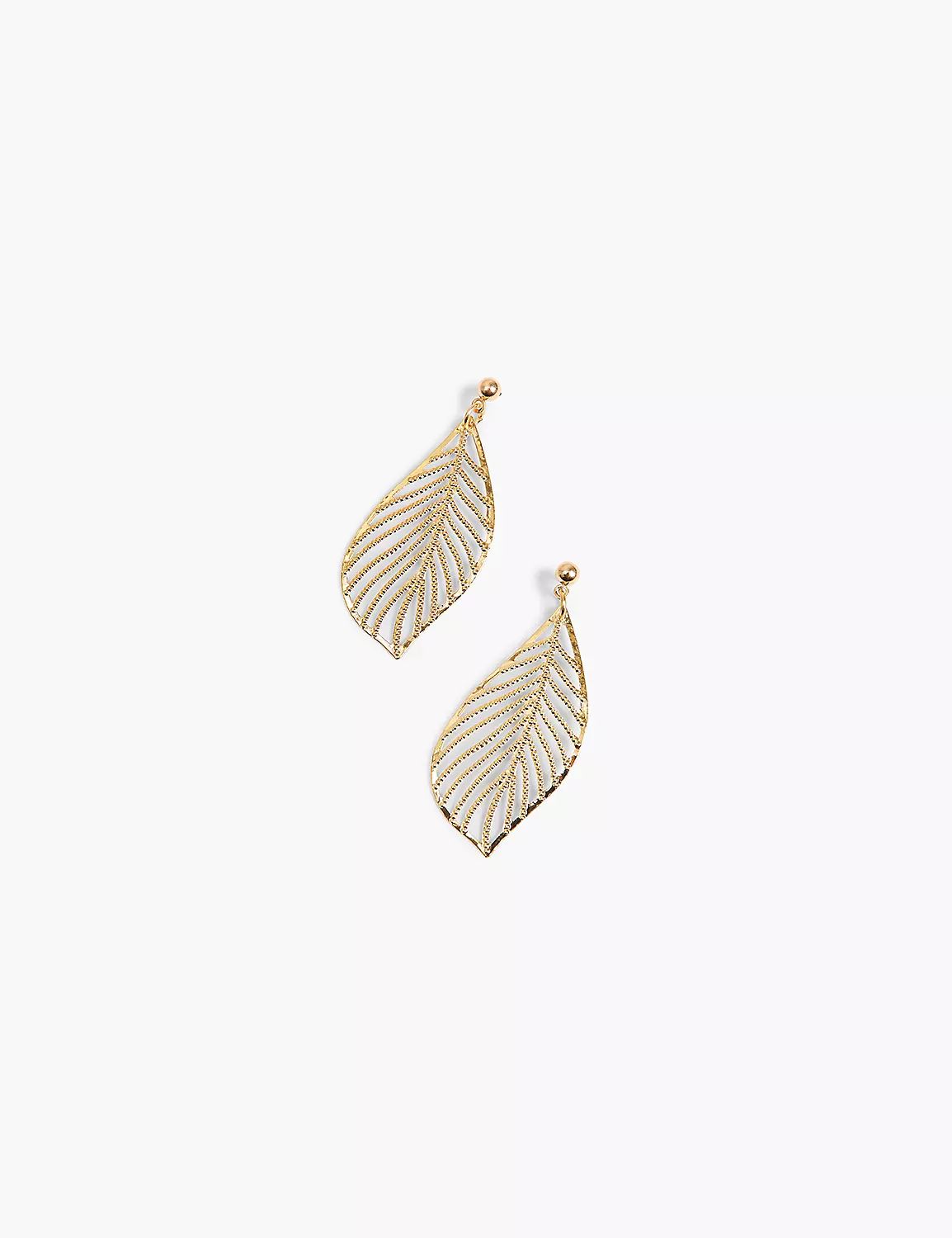 Metal Leaf Drop Earring | LaneBryant | Lane Bryant (US)