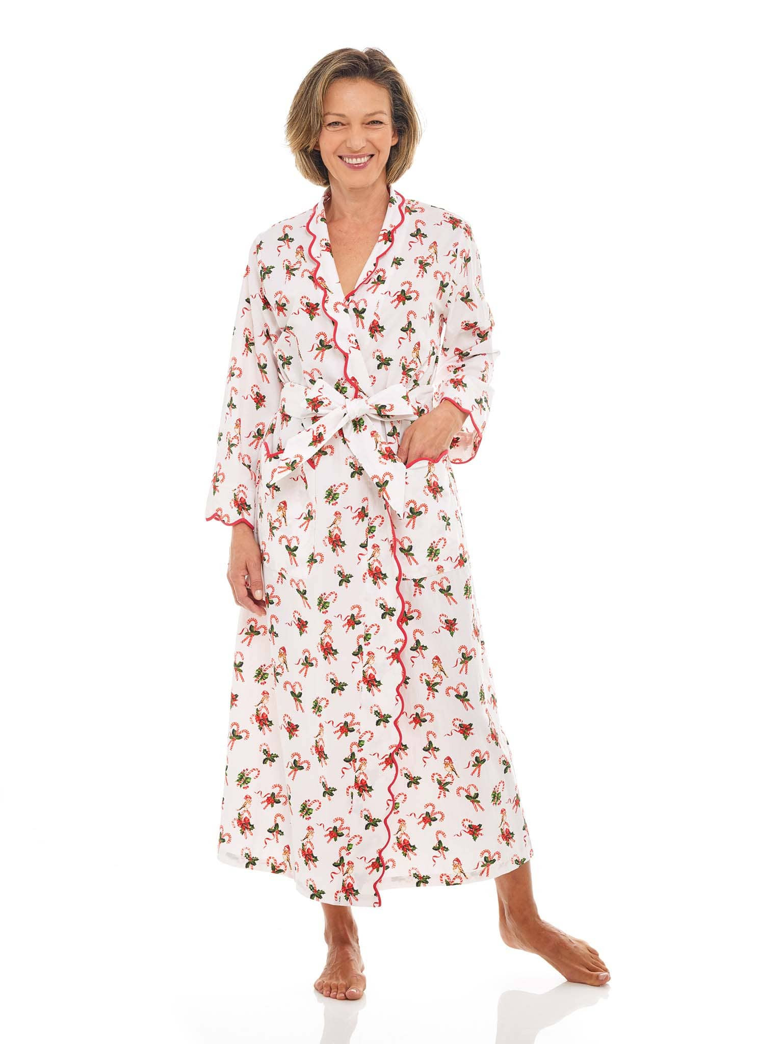 Candy Cane Classic Robe 2XL | Heidi Carey