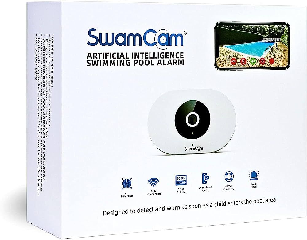 SwamCam Pool Alarm Camera Drowning Prevention System for Children | Amazon (US)
