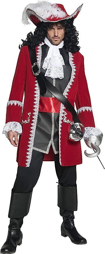 Smiffy's Men's Pirate Captain Costume | Amazon (US)