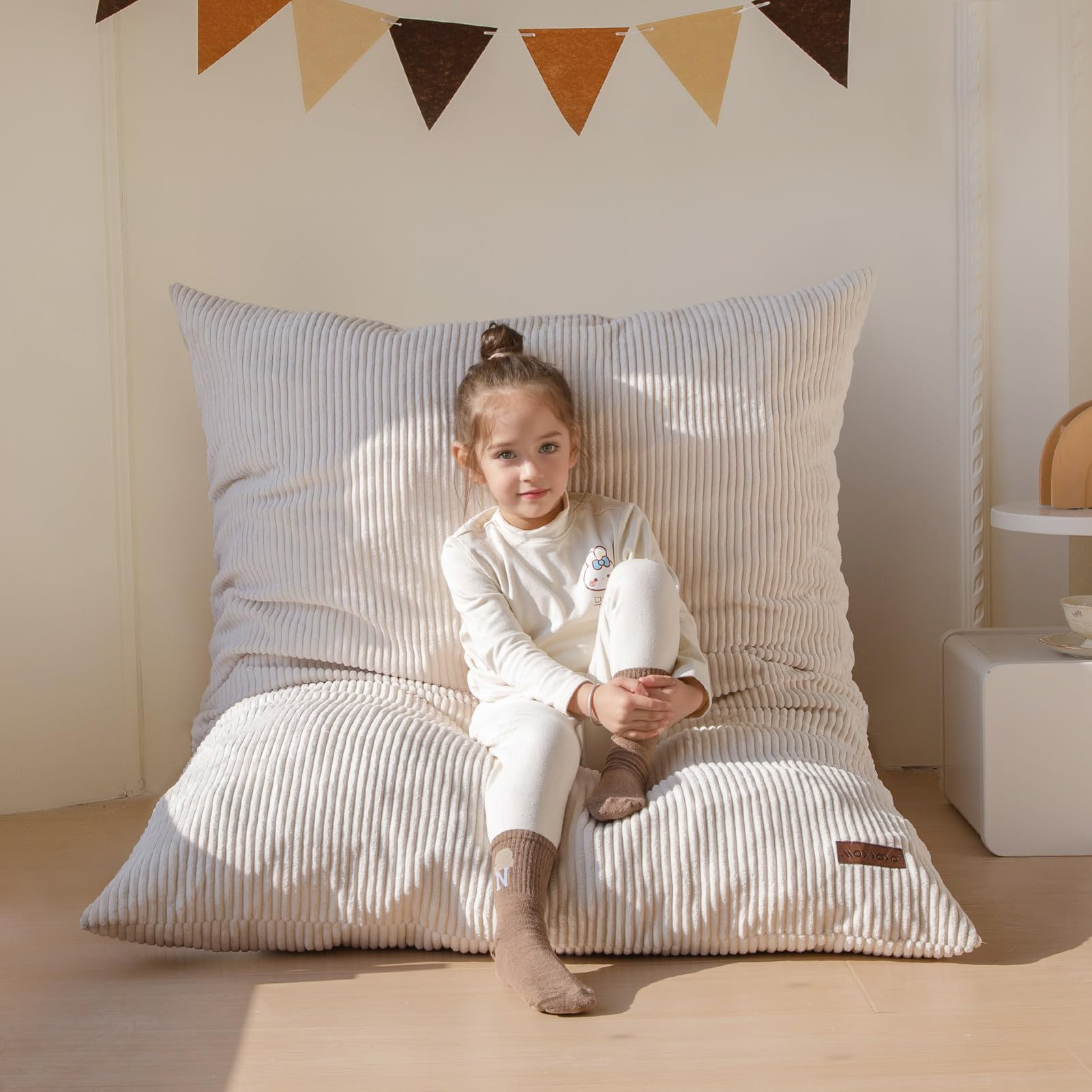 MAXYOYO 3 in 1 Kids Bean Bag Chair Bed, Convertible Chair Folds from Bean Bag to Lounger, Child F... | Amazon (US)