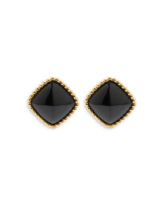 Capucine De Wulf Blandine Black Stud Earrings in 18K Gold Plate  | Bloomingdale's Jewelry & Acces... | Bloomingdale's (US)