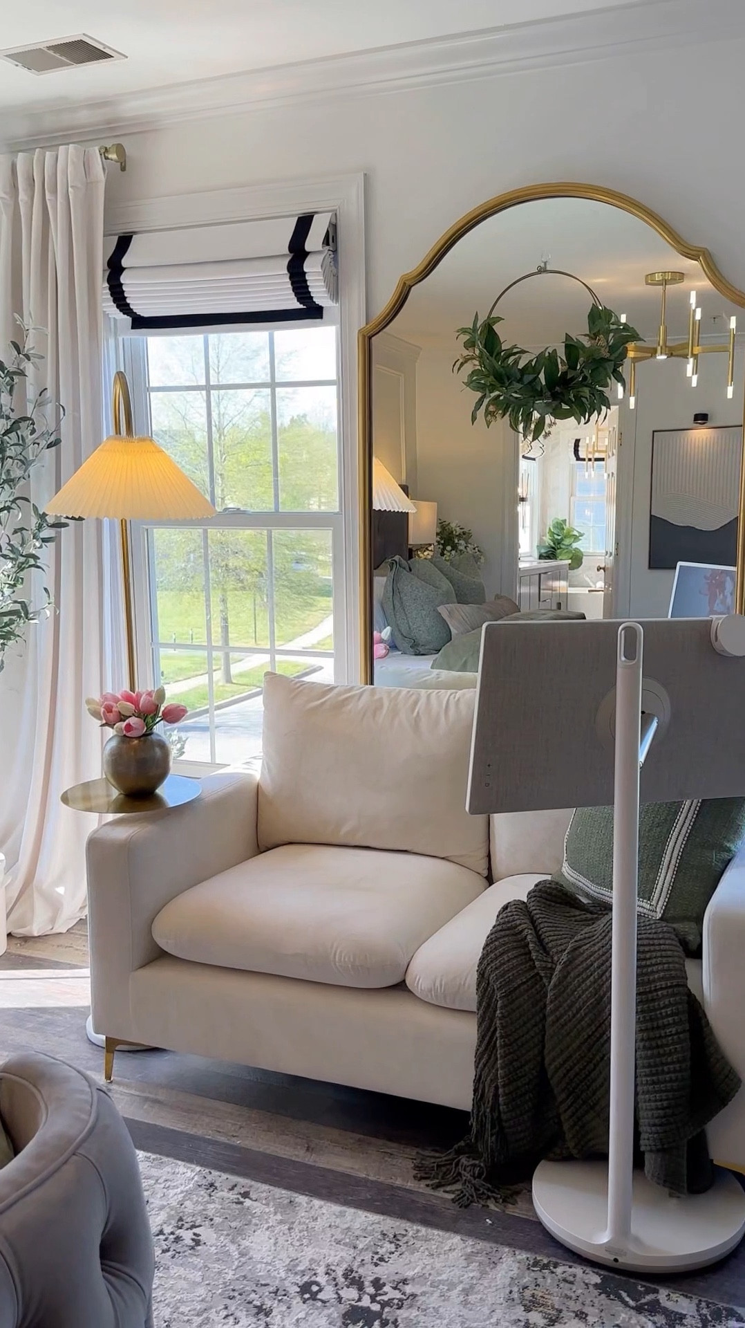 My cozy sitting area got an upgrade! 💡 Floor lamp and table combo for the win! Linked below ⬇️

#LTKHome #LTKSummerSales