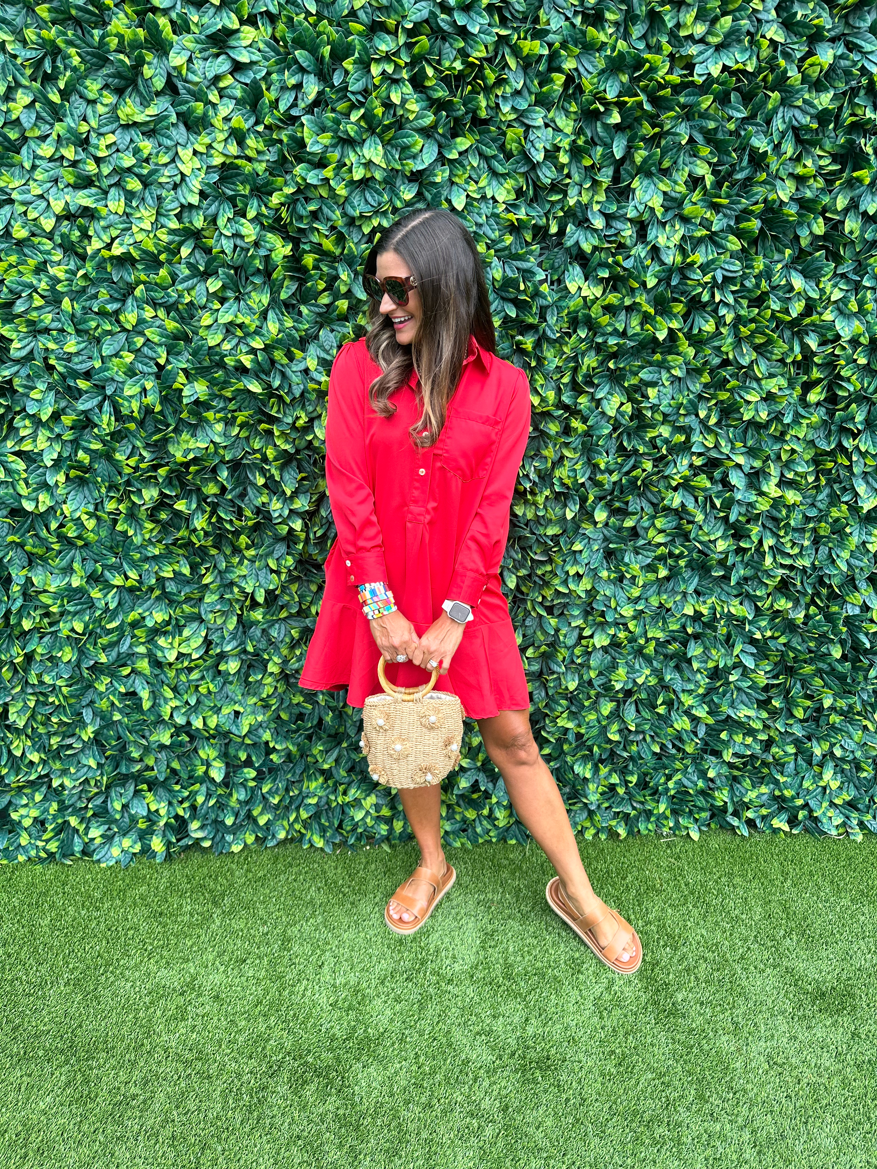 Red dress for summer 

 