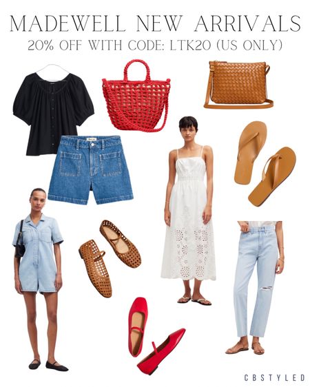 New arrivals from Madewell! Currently 20% off with code LTK20 (US only) 

Summer fashion finds from Madewell 

#LTKstyletip