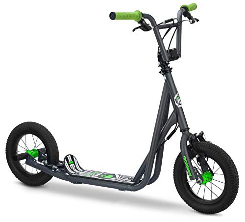 Mongoose Expo Youth Scooter, Front and Rear Caliper Brakes, Rear Axle Pegs, 12-Inch Inflatable Wheel | Amazon (US)