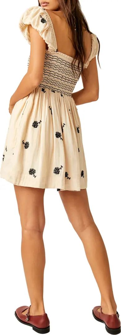 Tori Floral Embroidered Minidress | Nordstrom