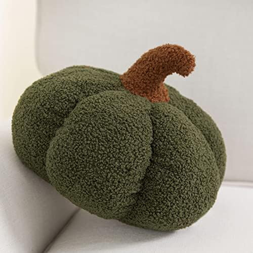 Phantoscope Teddy Fleece Pumpkin Throw Pillows Ultra Soft Sherpa Decorative Cute 3D Shaped Cushion,  | Amazon (US)