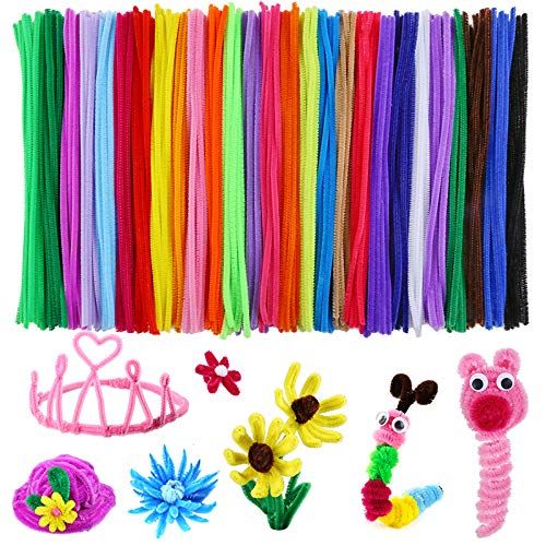 Caydo 324 Pieces Pipe Cleaners 27 Colors Chenille Stems for DIY Art Creative Crafts Project Decorati | Amazon (US)