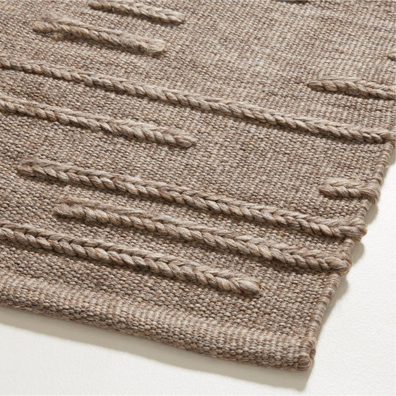 Capri Performance Indoor/Outdoor Dark Caramel Brown Rug Swatch 12"x18" | Crate & Barrel | Crate & Barrel