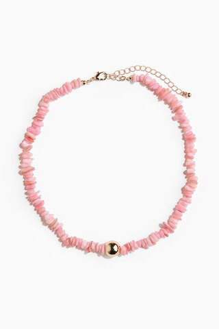 H & M - Beaded necklace - Pink | H&M (UK, MY, IN, SG, PH, TW, HK)