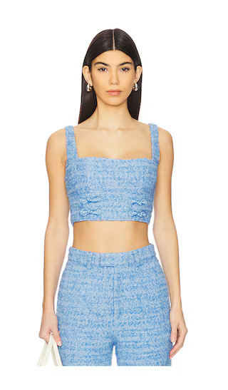 Bridgette Tweed Top in Cornflower Blue | Revolve Clothing (Global)