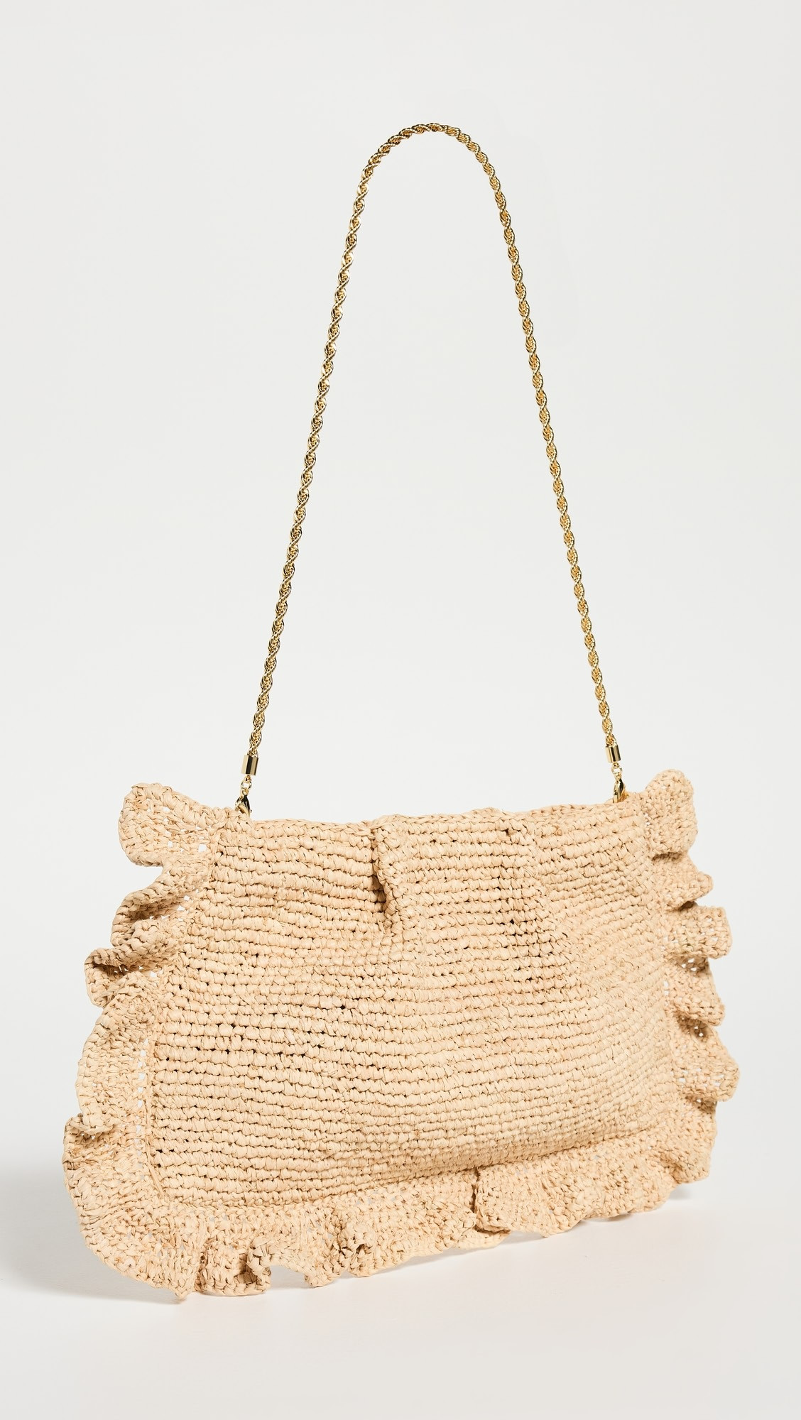 Mavis Ruffle Trim Flat Clutch | Shopbop