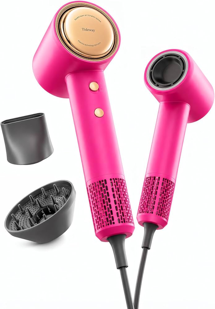 Tideway Hair Dryer Professional High-Speed Ionic Blow Dryer 110,000 RPM, Compact Hair Dryer with ... | Amazon (US)