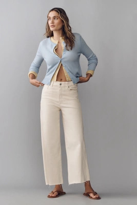 PAIGE Anessa High-Rise Crop Wide-Leg Jeans | Anthropologie (US)
