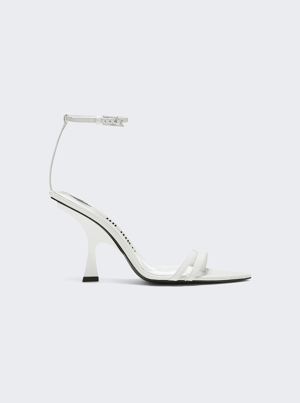 Ester Leather Sandals 95mm White  | The Webster | The Webster