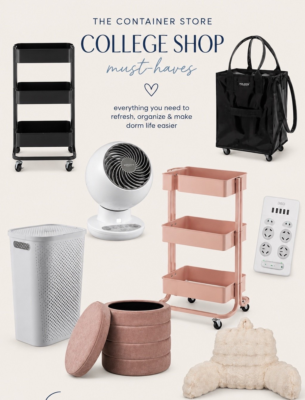 On-stop shopping for those last minute college items! MOST are on SALE and they've got everything you need to start or finish a dorm room! Text 22822 for 20% off! 
@thecontainerstore #ad

#LTKmomlife #LTKdayinmylife #LTKHome